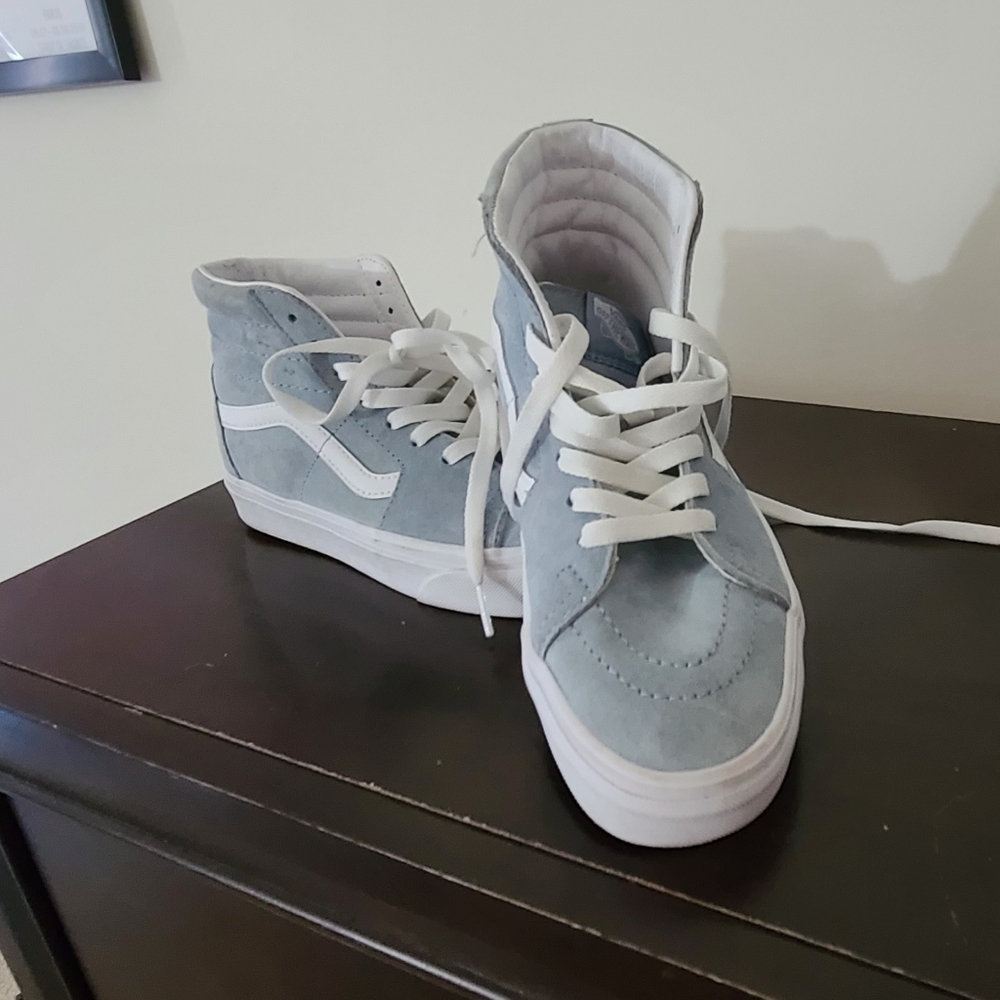 Sk8-Hi Vans - Pale Blue Suede